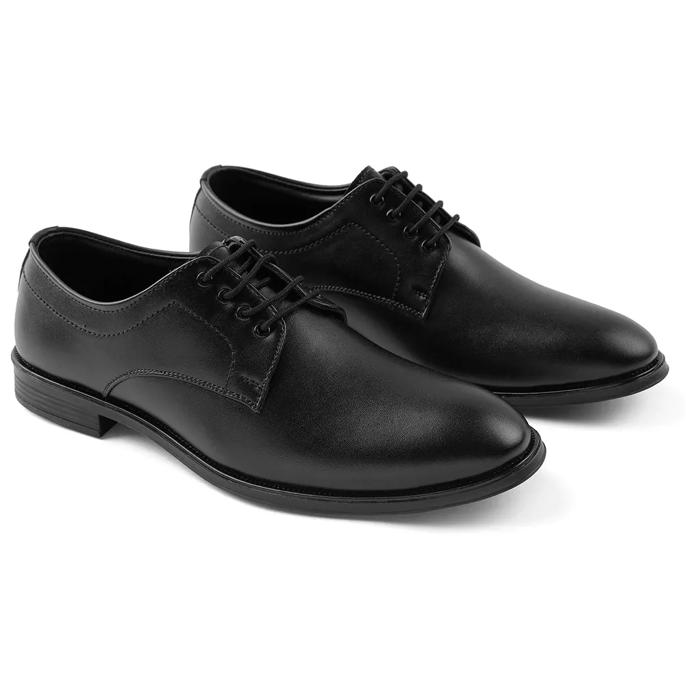 Fortune Black Lacing Formal Oxford Shoes For Men HML-11E By Liberty Versatile Fit