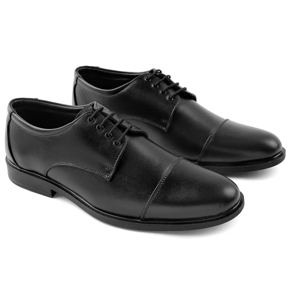 Fortune Black Lacing Formal Oxford Shoes For Men HML-13E By Liberty Chic Step Look