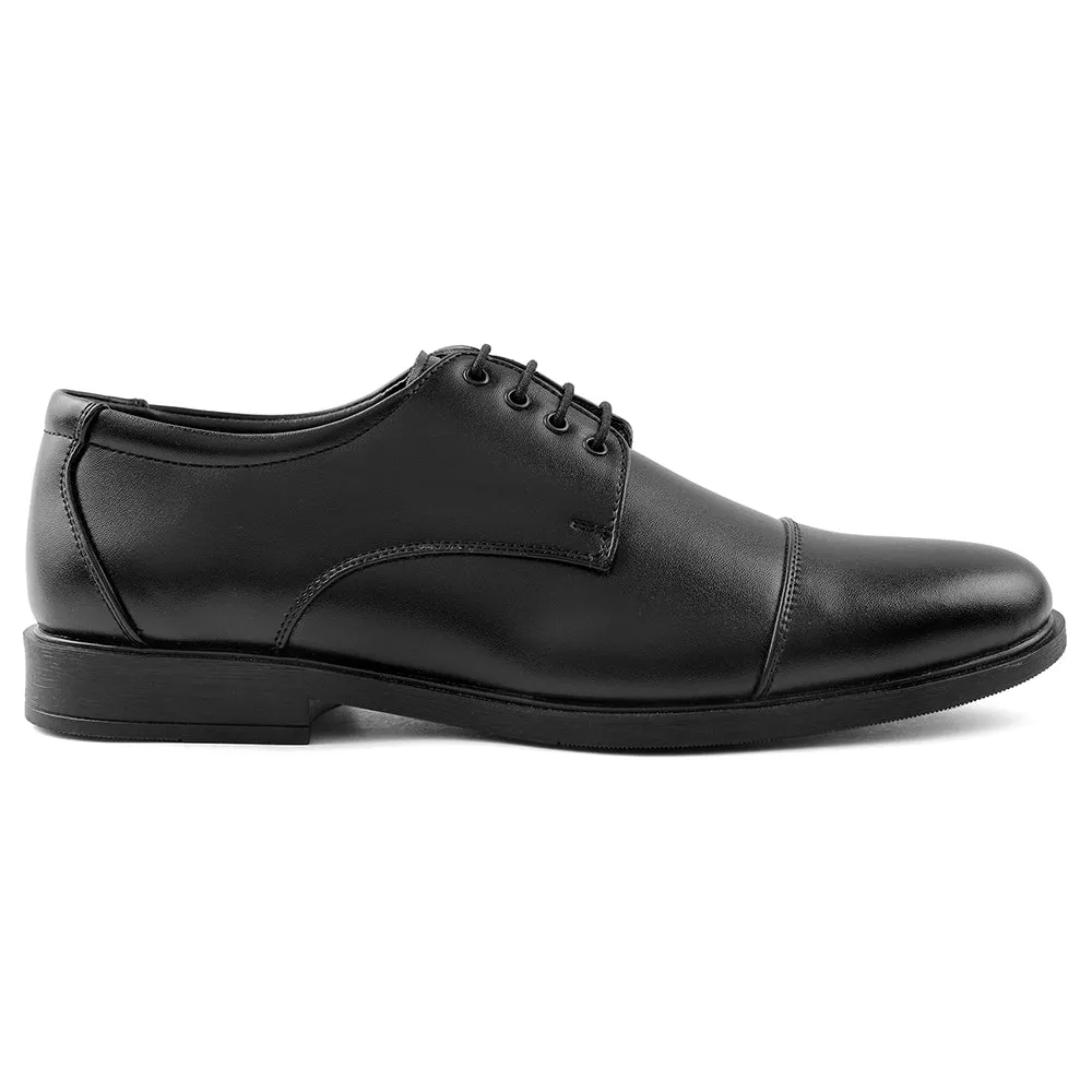 Understated Oxfords Fortune Black Lacing Formal Oxford Shoes For Men HML-13E By Liberty