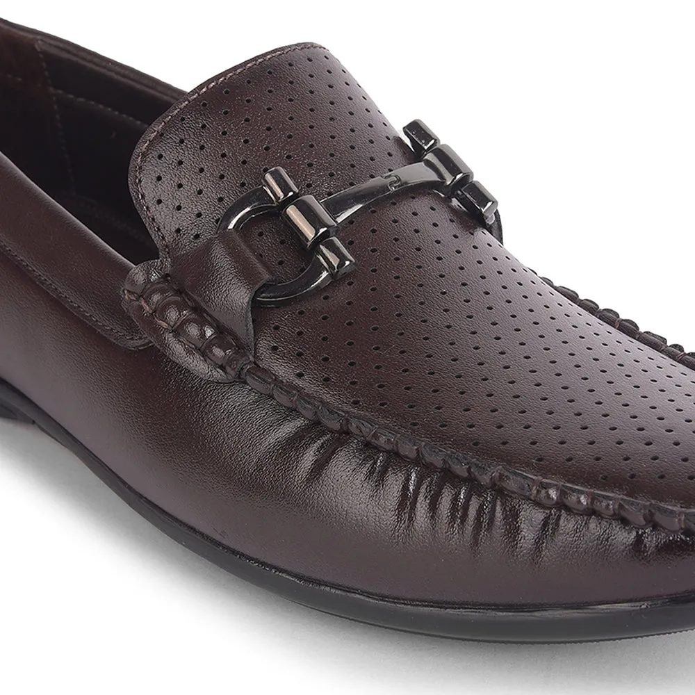 Firm Walk Fortune Brown Casual Loafers For Men HML-10E By Liberty