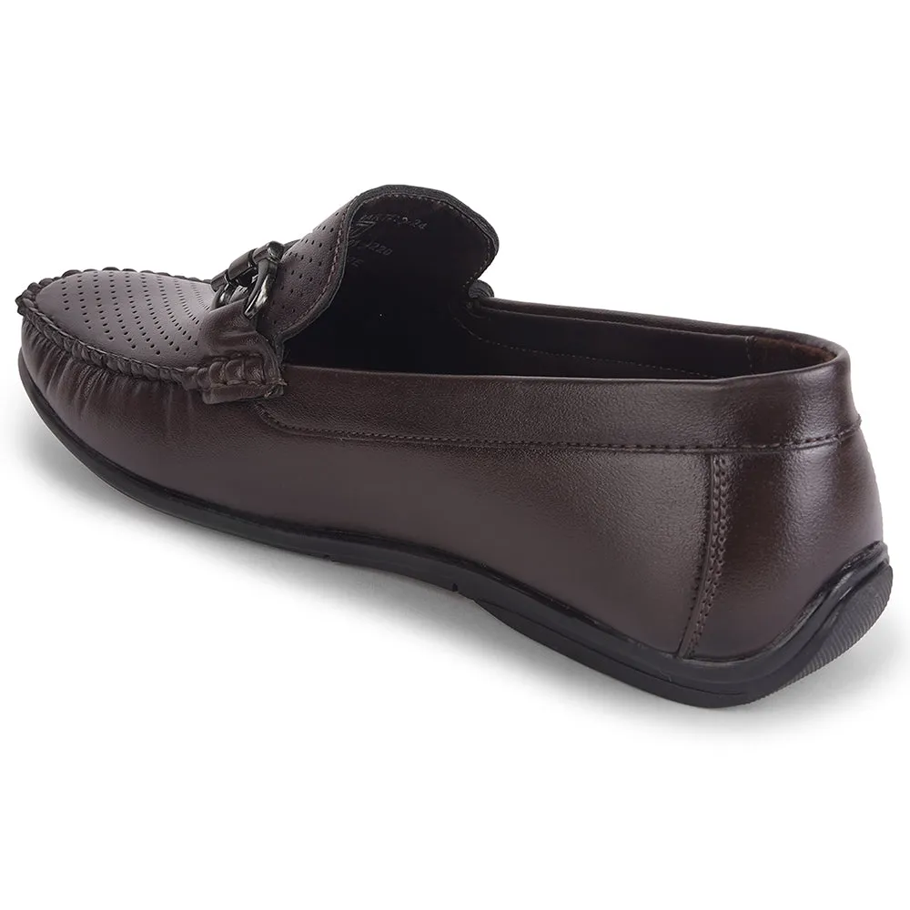 Power Walk Practical Comfort Shoes Fortune Brown Casual Loafers For Men HML-10E By Liberty