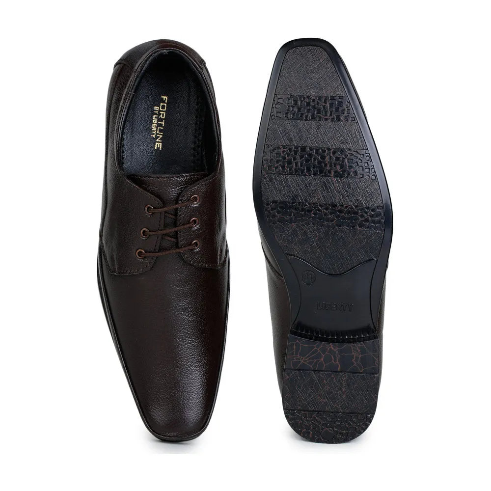 Fortune (Brown) Classic Oxford Shoes For Men HOL-14 By Liberty Trendy Look Easy Comfort Style