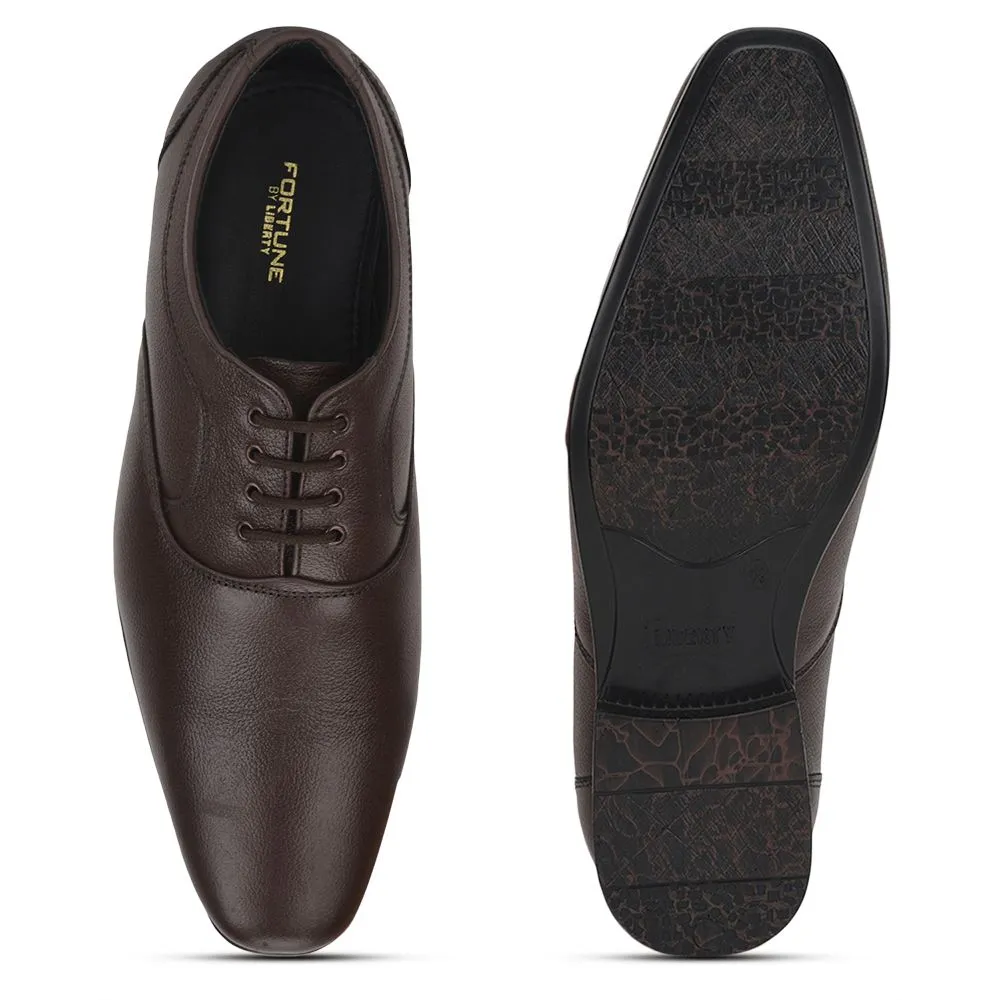 Fortune (Brown) Formal Lace Up Derby Shoes For Men Hll-1 By Liberty Leather Lace