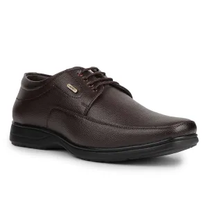 Lightweight Formal Fit Business Attire Fortune Brown Formal Lacing Derby Shoes For Men HOL-131E By Liberty