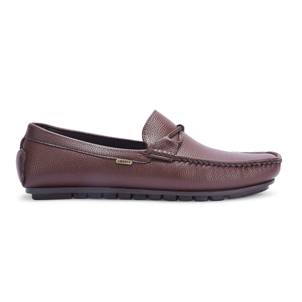 Hold Steps Reliable Fit Fortune Brown Formal Loafers For Men AVL-5 By Liberty