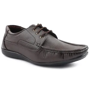 Long Lasting Fortune Brown Lacing Formal Derby Shoes For Men HML-6E By Liberty