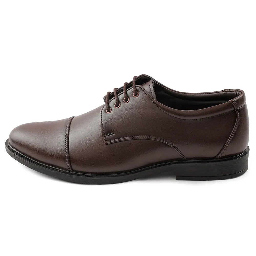 Fortune Brown Lacing Formal Oxford Shoes For Men HML-13E By Liberty Premium Oxfords Formal Comfort