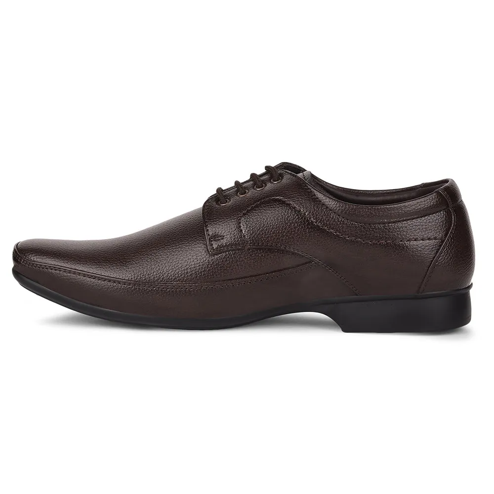 Arch support Everyday Use Fortune By Liberty HIL-7 Formal Derby Shoes For Men - Brown