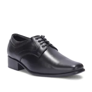 Flex Sole Minimal Formal Edge Fortune By Liberty Men HIL-3 Black Formal Lacing Derby Shoes