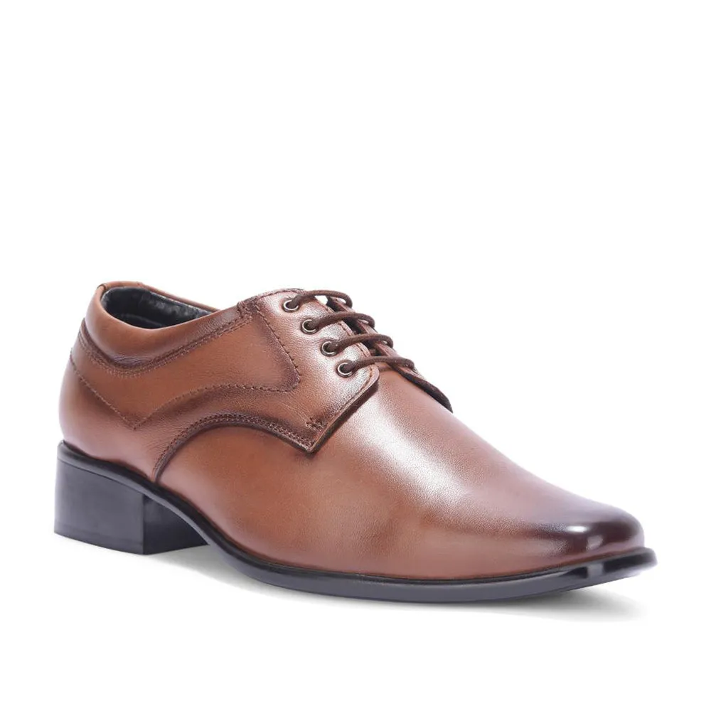 Quick Walks Fortune By Liberty Men HIL-3 Tan Formal Lacing Derby Shoes