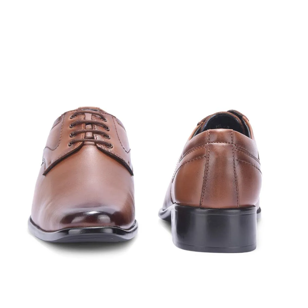 Fortune By Liberty Men HIL-3 Tan Formal Lacing Derby Shoes Semi Formal Seasonal Look