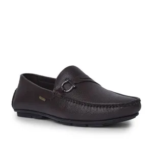 Fortune By Liberty Mens SME-2E Brown Formal Loafers Durable Footwear Clean Path