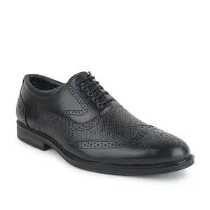 Fortune Formal Black Lacing Brogue Shoes For Men HOL-125E By Liberty Groom Oxfords