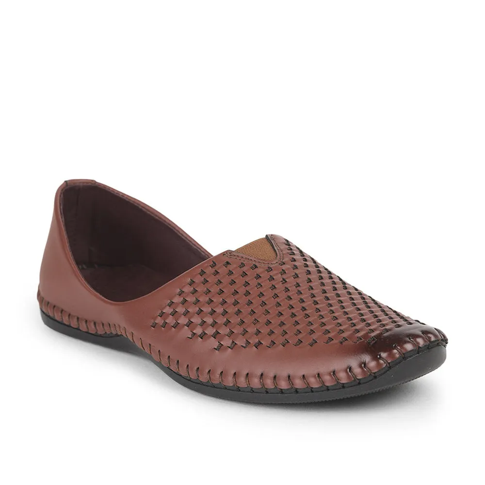 Cool Stride Ground Guard Fortune Tan Casual Mojari Loafers Shoes For Men AVN-40 By Liberty