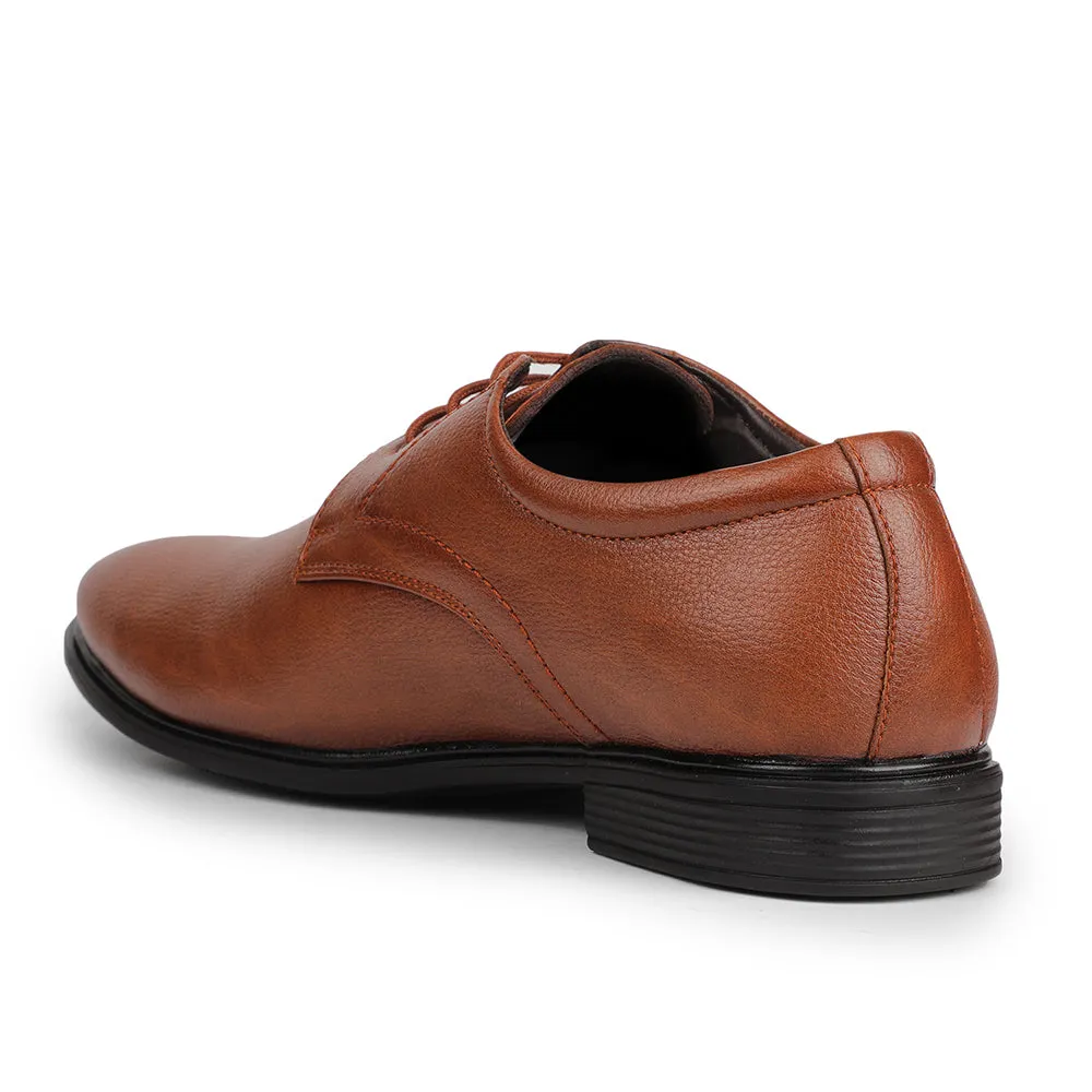 Soft Support Commute Ready Fortune Tan Formal Lacing Derby Shoes For Men HOL-130E By Liberty