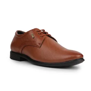 Flexible Everyday Comfort Utility Fit Fortune Tan Formal Lacing Derby Shoes For Men HOL-130E By Liberty