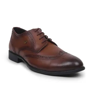 Fortune Tan Lacing Formal Oxford Shoes For Men BELGIUM01E By Liberty Quick Fashion