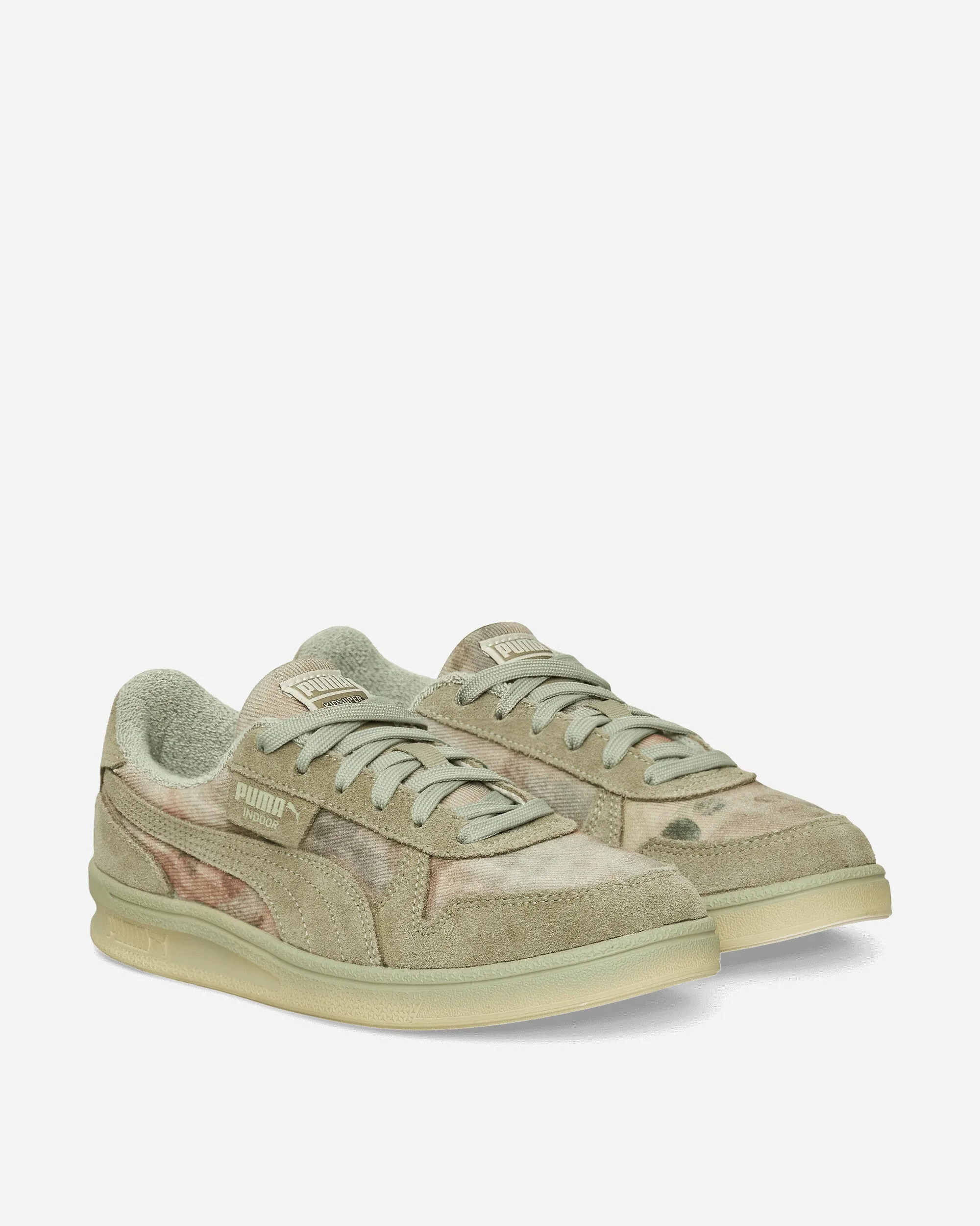 Breath Comfort KidSuper Indoor Distressed Sneakers Khaki