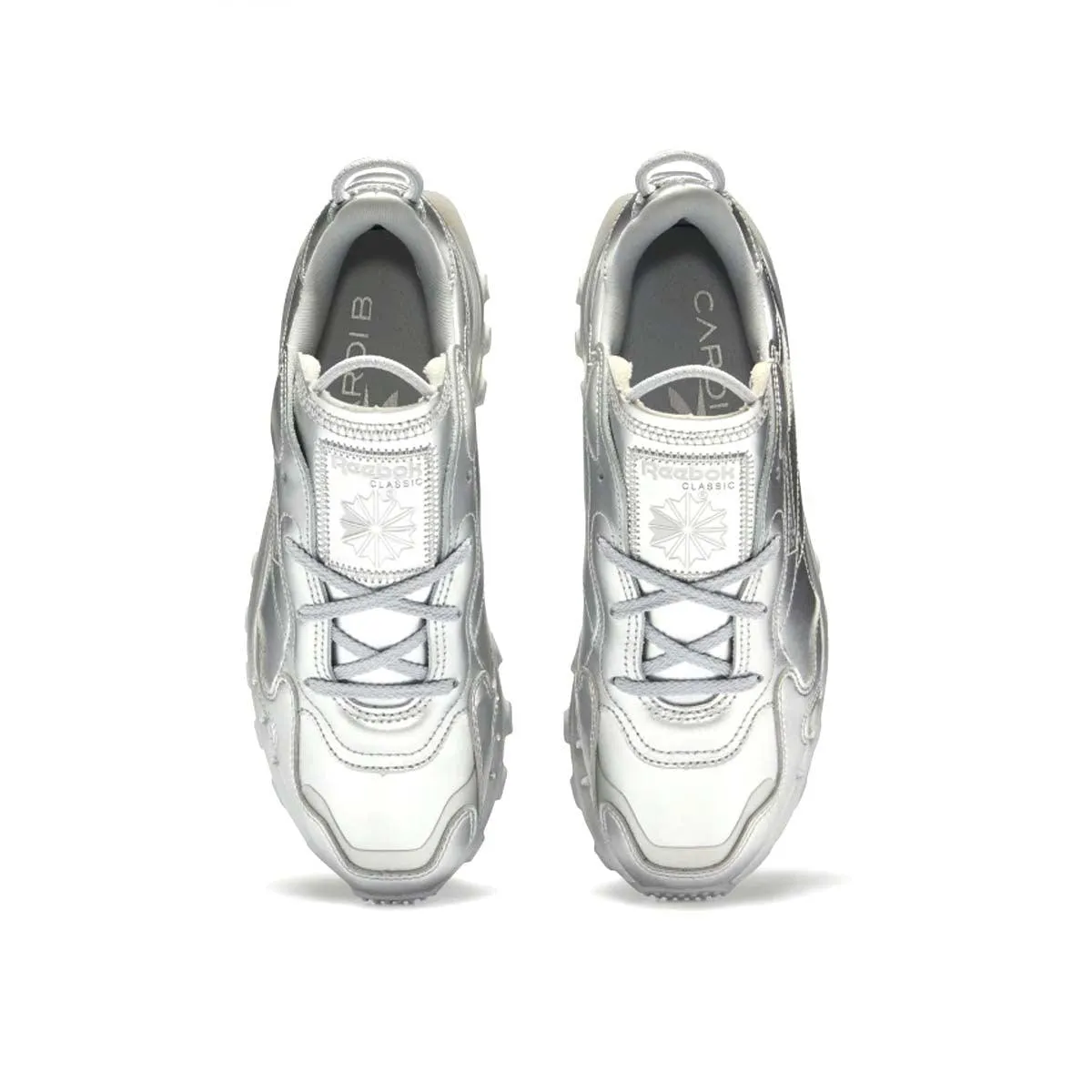 Win Hike   Cardi B Wmns Classic Leather 'Silver'