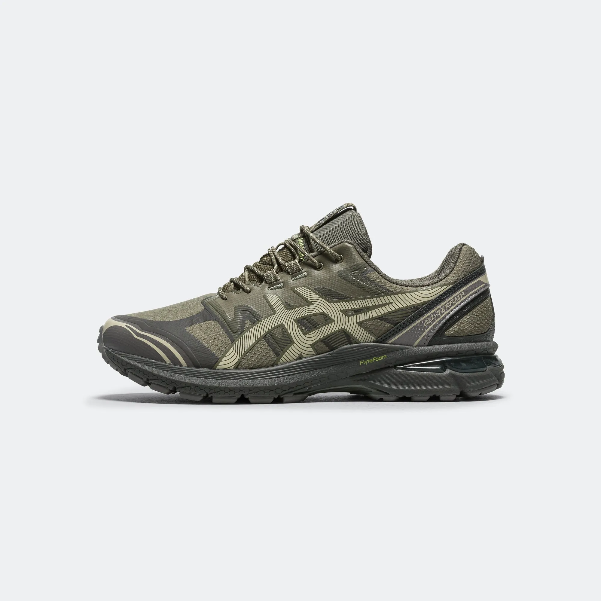 Ultra Cushioned Midsole Dynamic Heel Cup GEL-Terrain - Mantle Green/Khaki