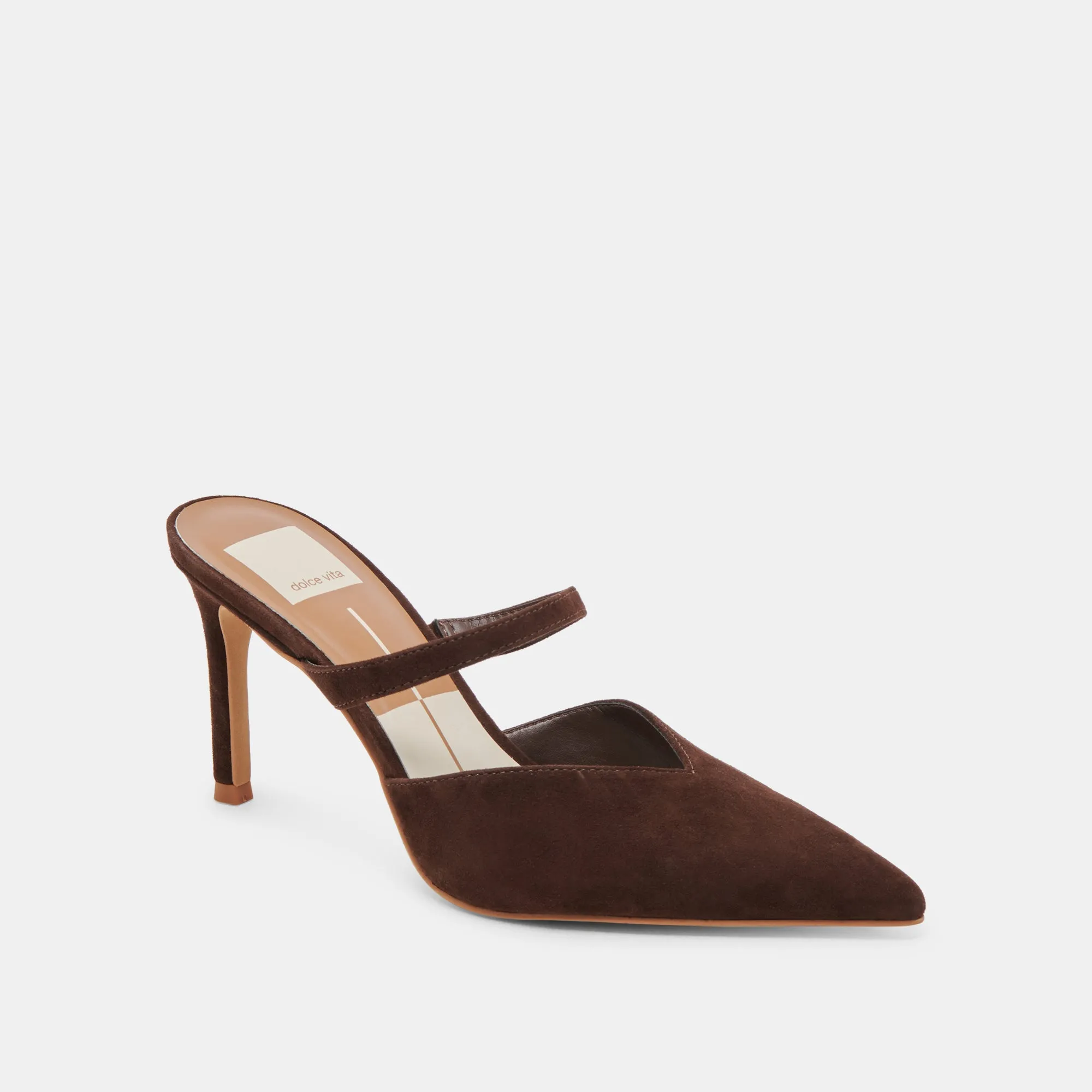 Supportive Fit KANIKA HEELS DK BROWN SUEDE