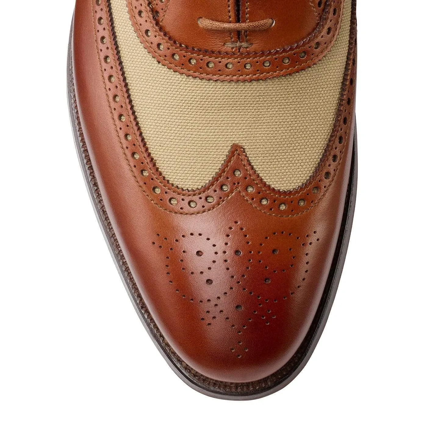 Quality Craft Classic Black Gerrard 4 Mahogany Calf & Stone Canvas