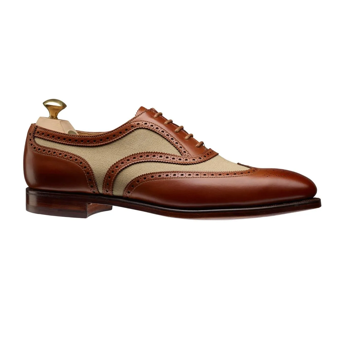 Classic Colors Gerrard 4 Mahogany Calf & Stone Canvas