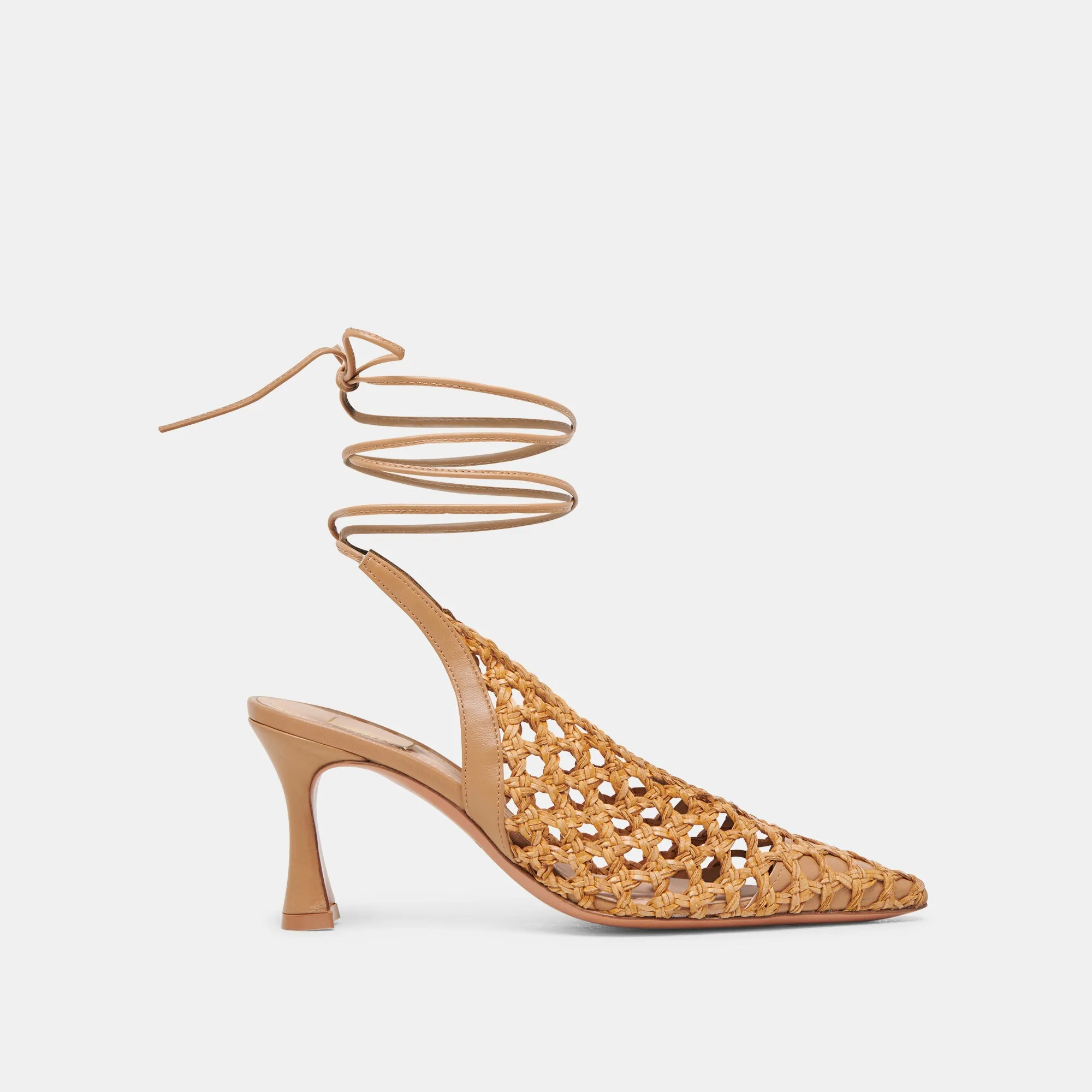 GESICA HEELS NATURAL WOVEN Open Toe Boots