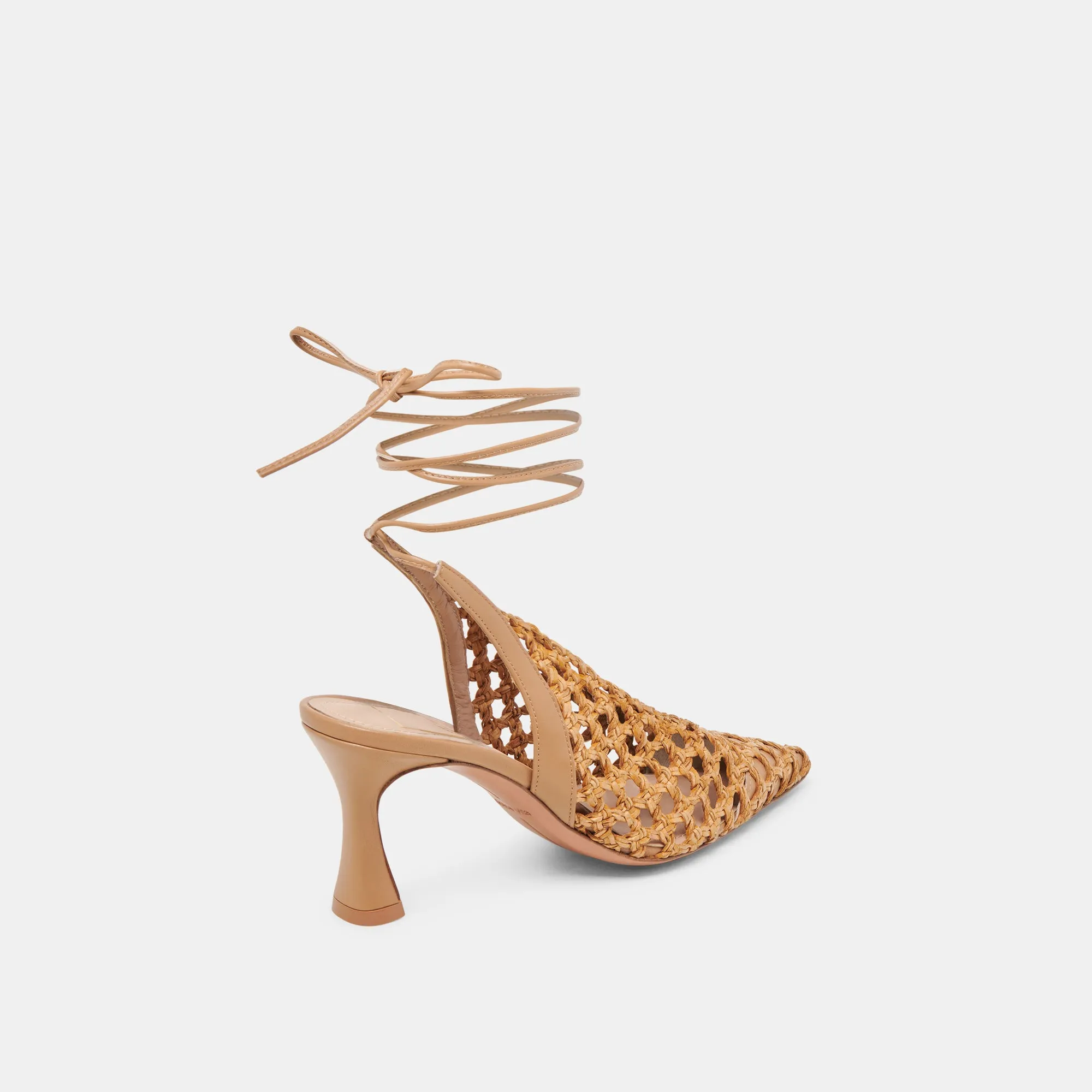 GESICA HEELS NATURAL WOVEN Buckle Closure