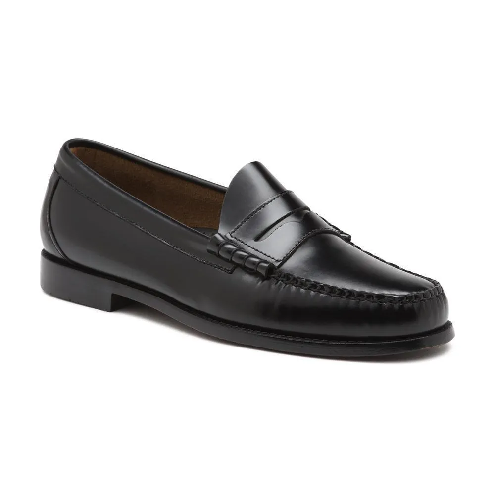 Slip   On Style No Noise G.H. Bass Men's Larson Weejuns Black Leather