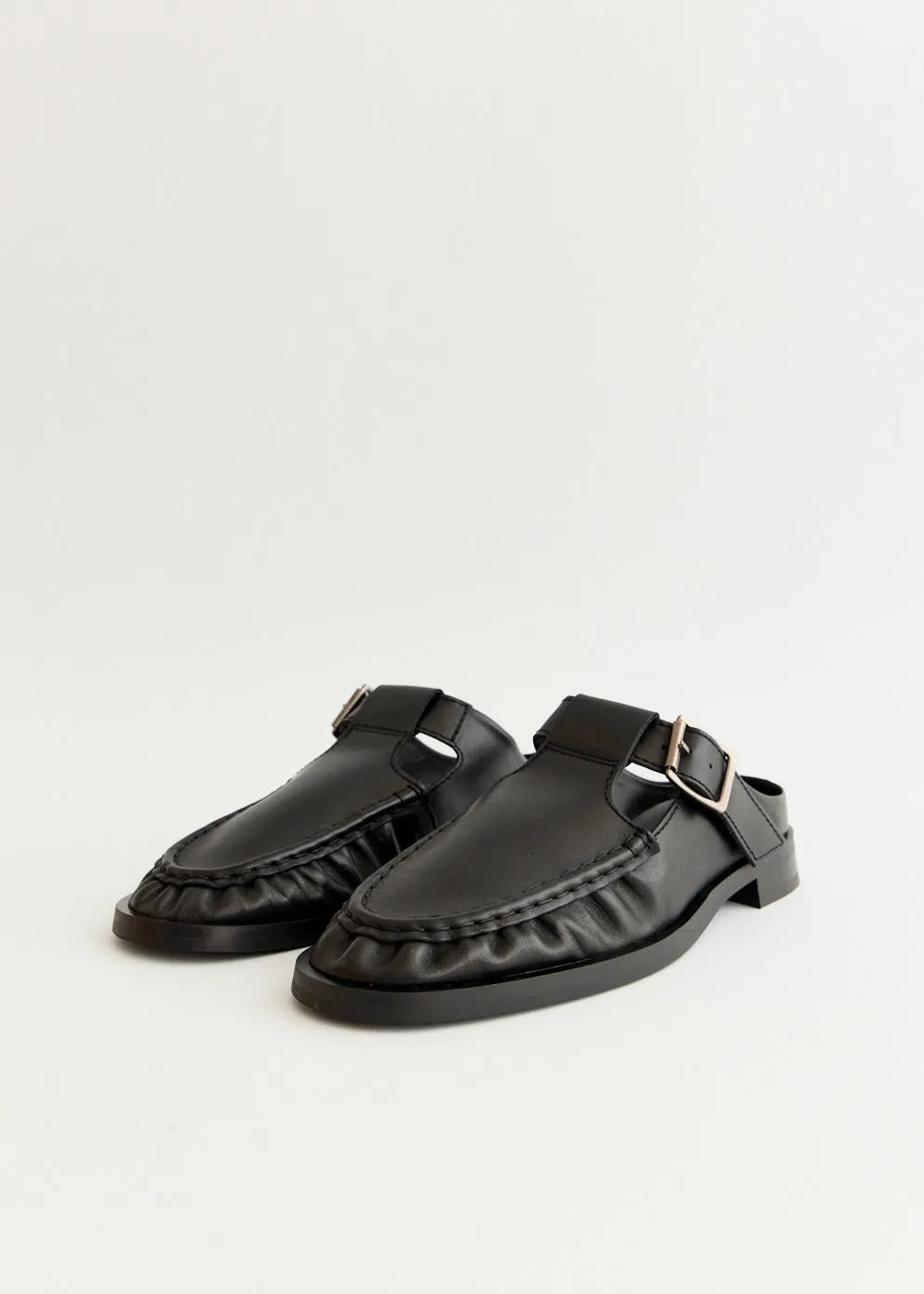 Gianna Buckled Mules Everyday Routine Stage Day