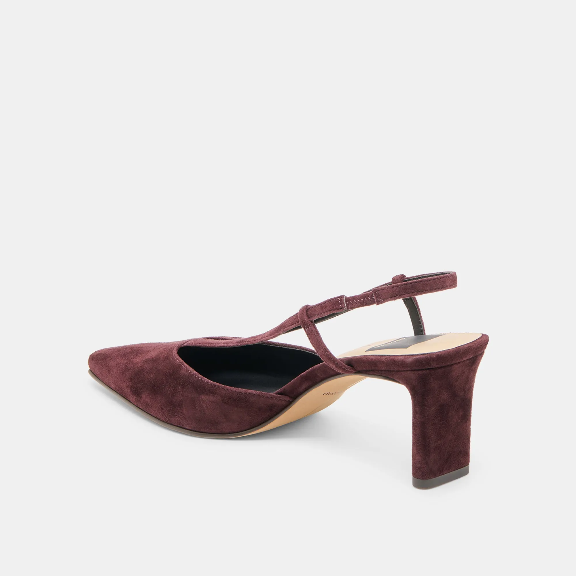 Elastic Strap GINAY HEELS MULBERRY SUEDE