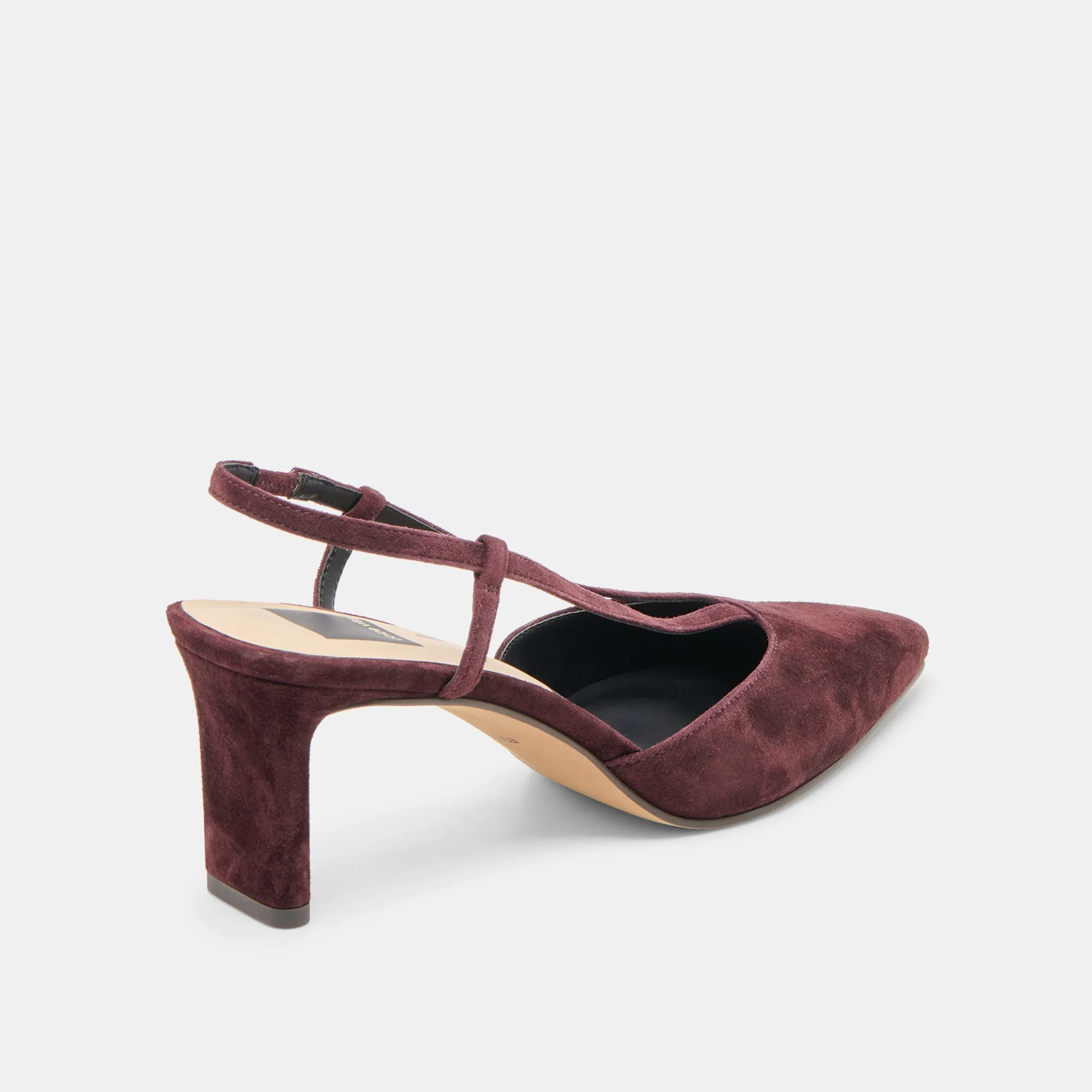 Casual Office Heels GINAY HEELS MULBERRY SUEDE