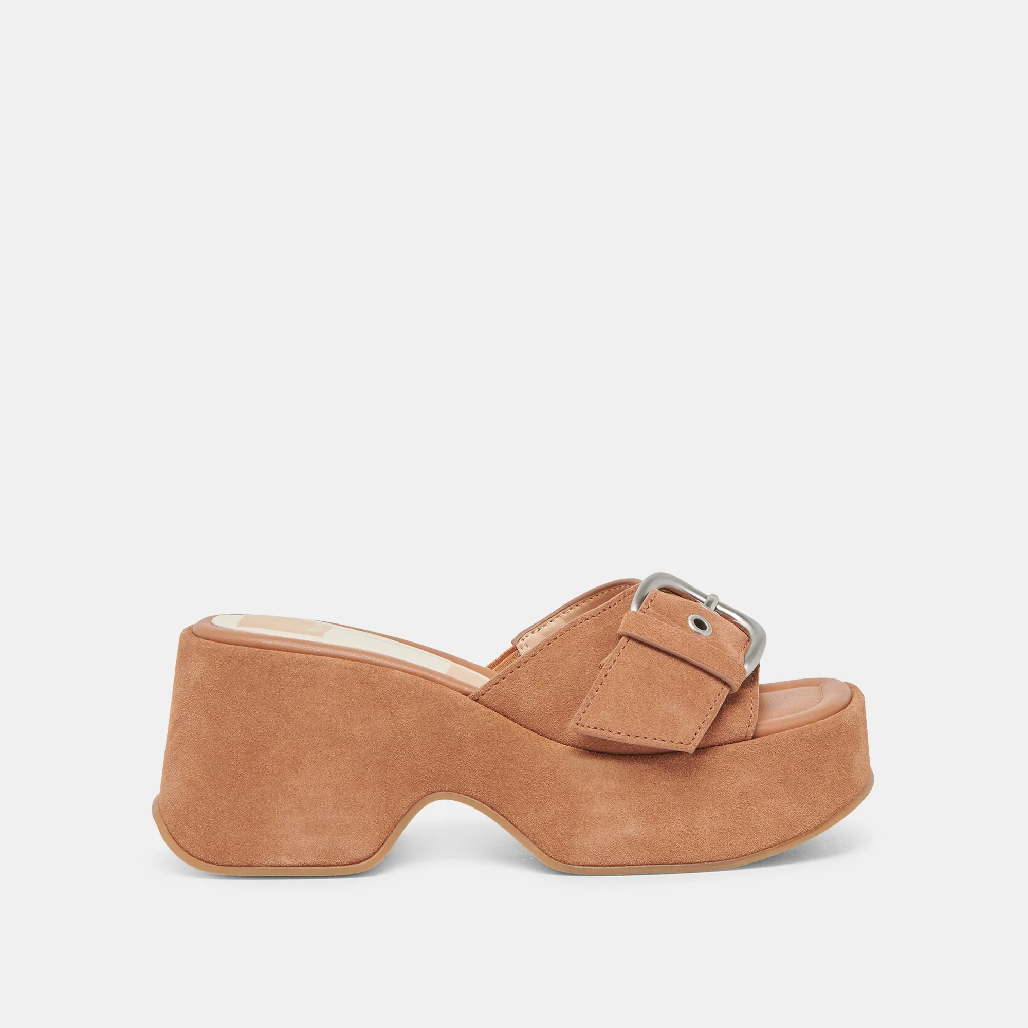 GISEL HEELS SADDLE SUEDE Ankle Strap