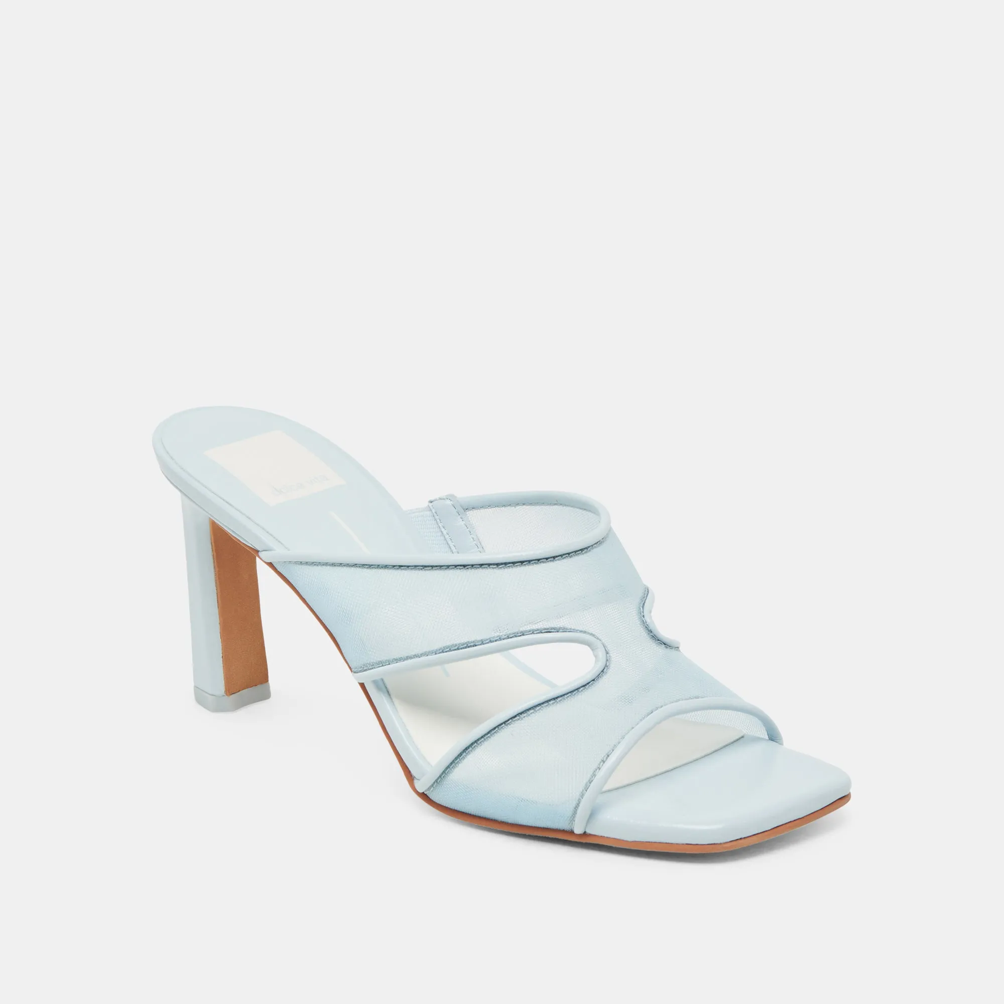 Wide Fit Heels GITEL WIDE HEELS ICE BLUE MESH