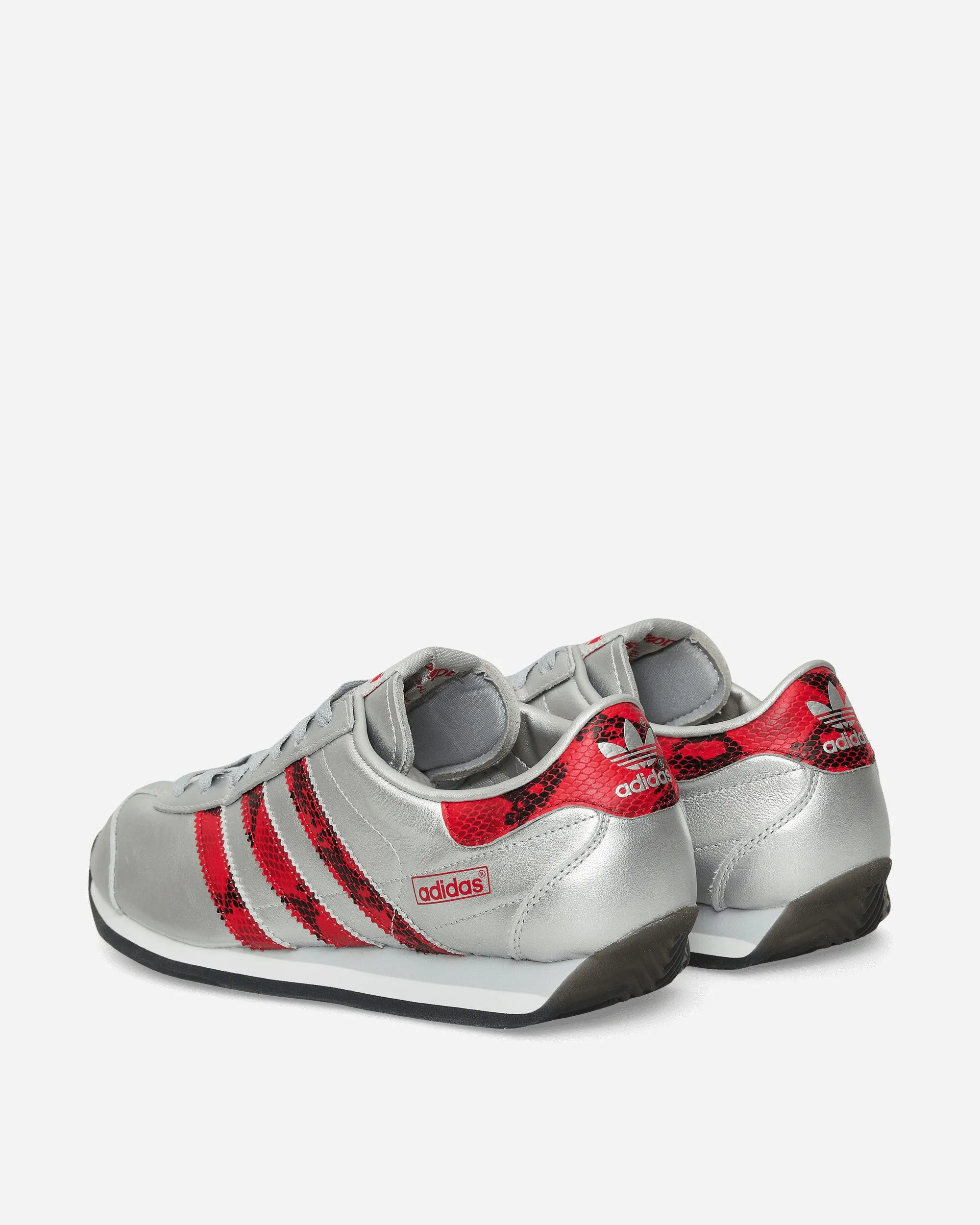 Flat Design Summit Step Country Japan Sneakers Silver Metallic / Better Scarlet