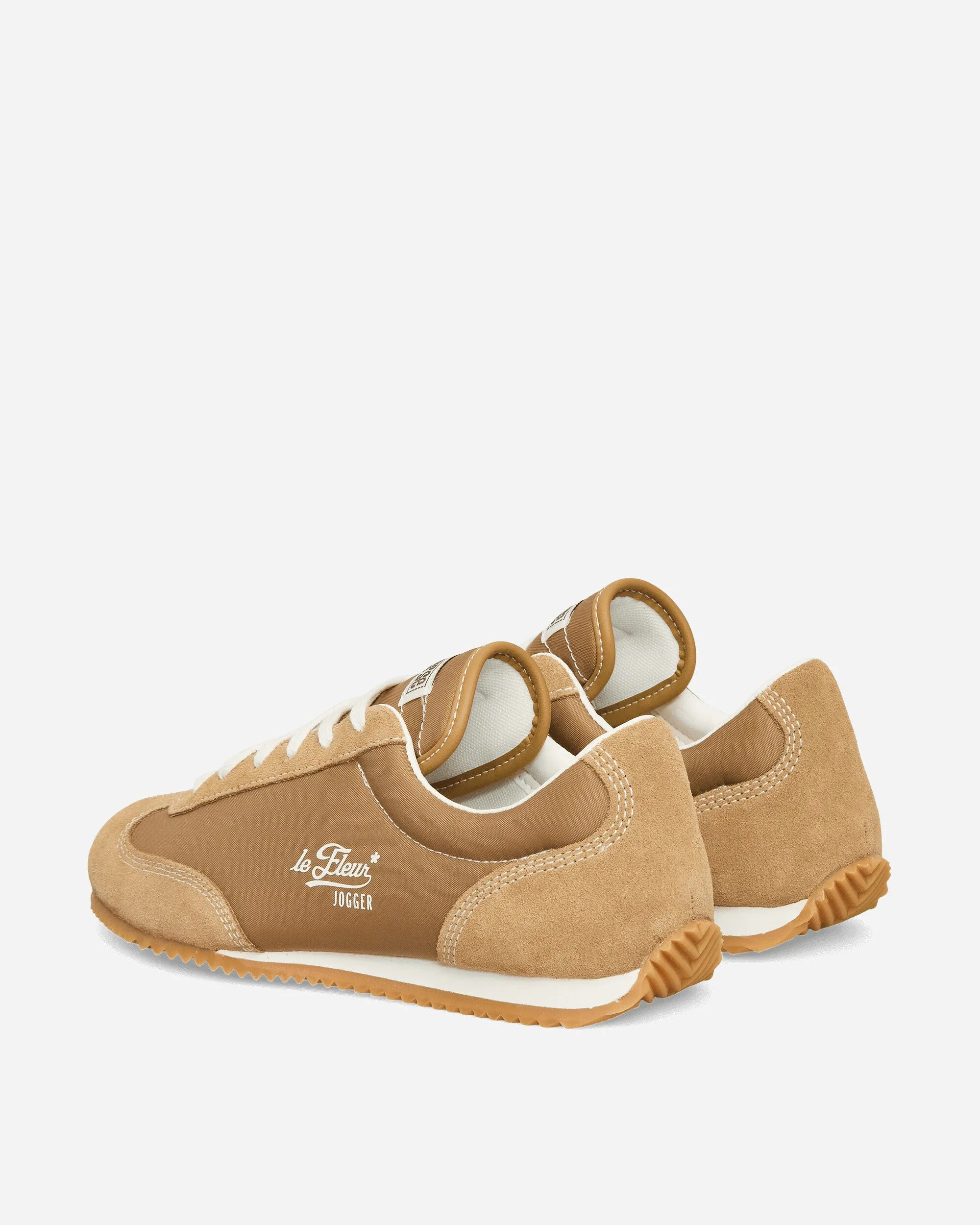 Indoor Outdoor Minimal Texture GOLF le FLEUR* 1908 Jogger Sneakers Bistre / Dijon / Star White