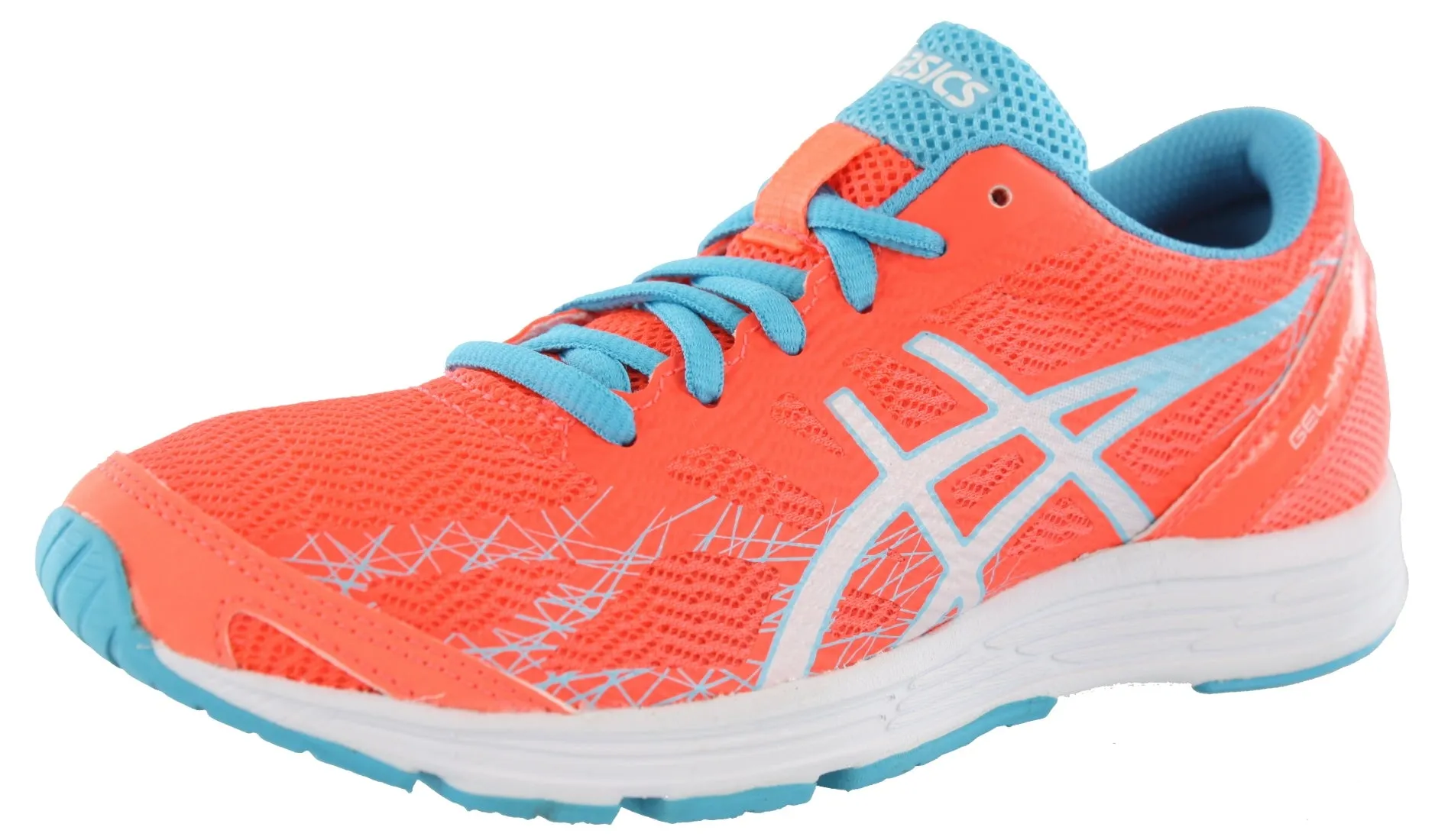 multi - surface adaptability with rubber outsoles ASICS Women Walking Cushioned Running Shoes Gel Hyper Speed 7