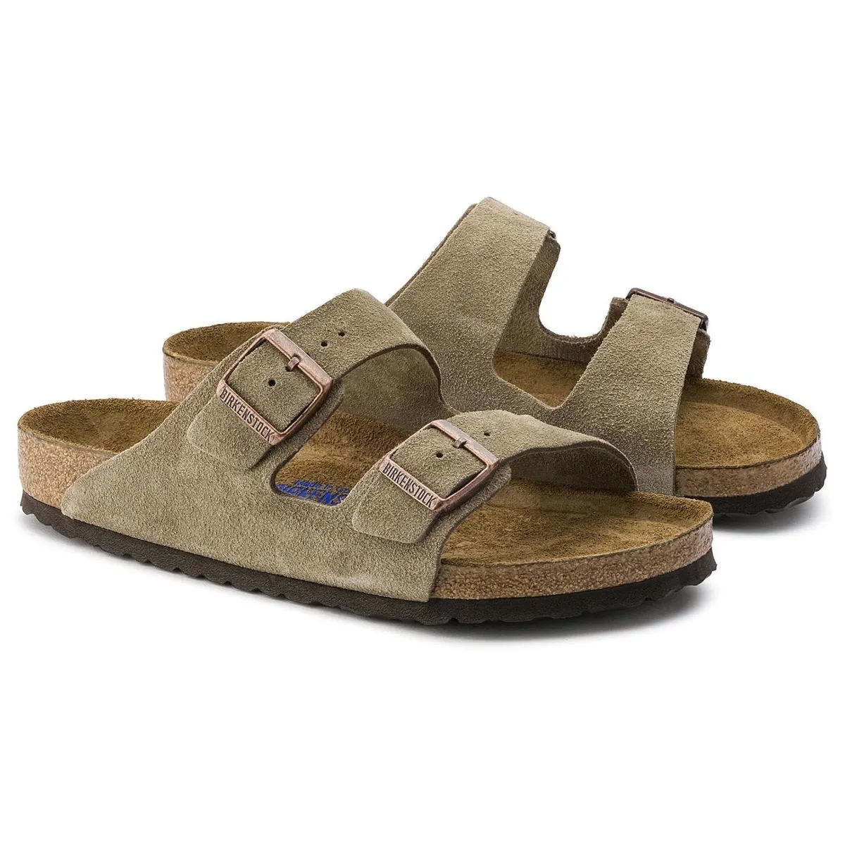 Birkenstock Men's Arizona Soft Footbed Taupe Suede Urban Edge