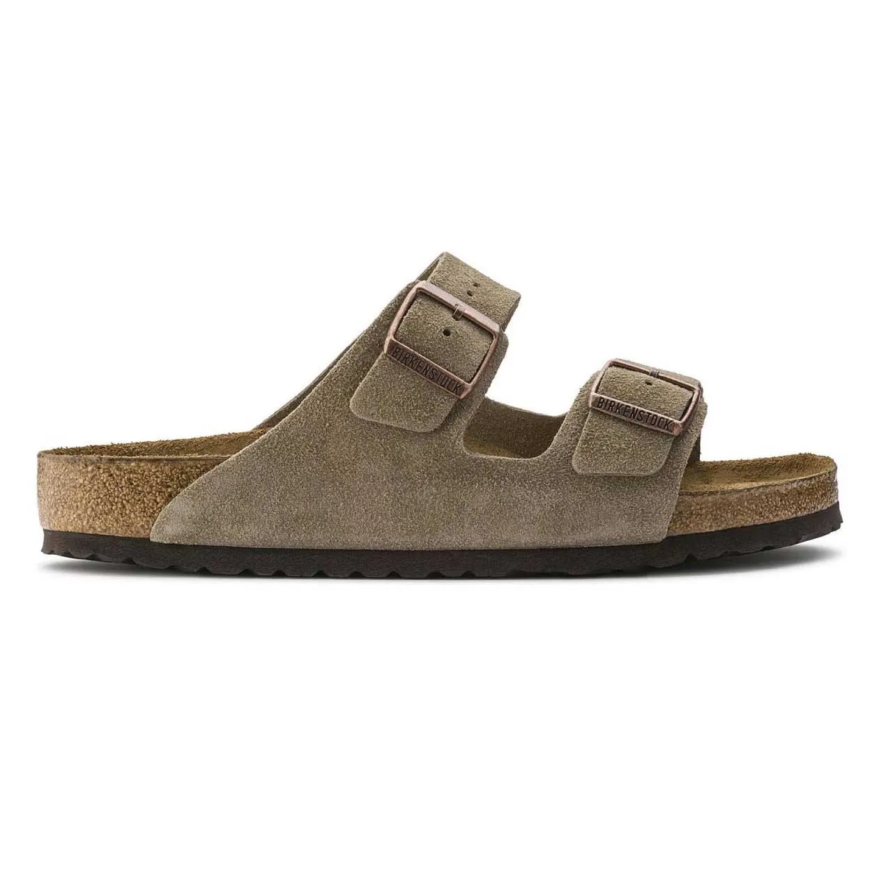Birkenstock Men's Arizona Soft Footbed Taupe Suede Mono Tone
