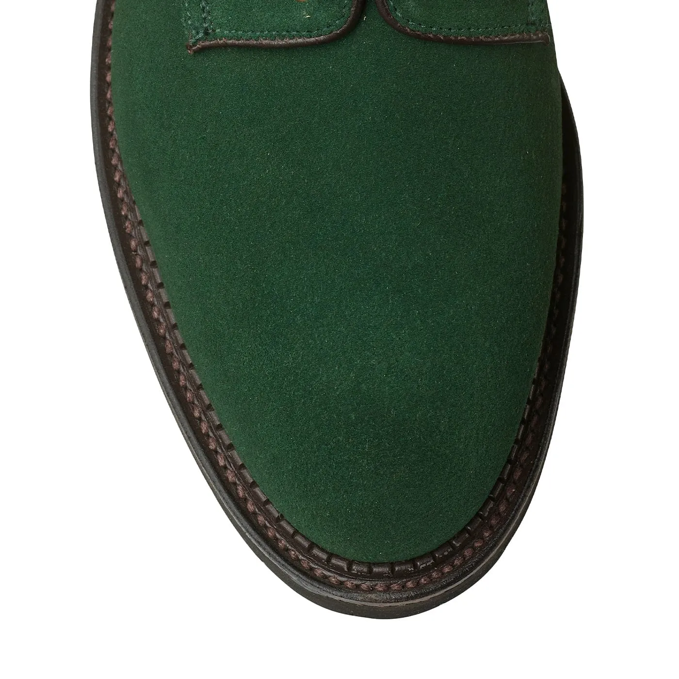 Grasmere Bottle Green Suede Elegant Slim Silhouette