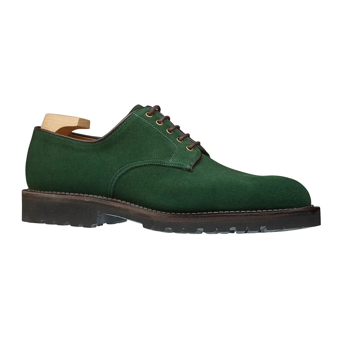 Grasmere Bottle Green Suede Stylish Routine Refined Outfit
