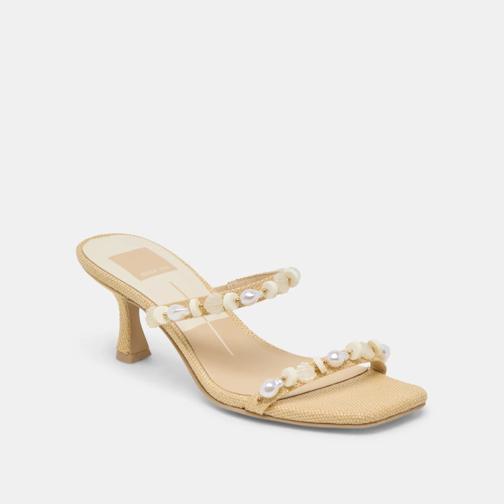 GRASON HEELS LT NATURAL RAFFIA Fashion Heels for Summer Luxury Pumps for Weddings