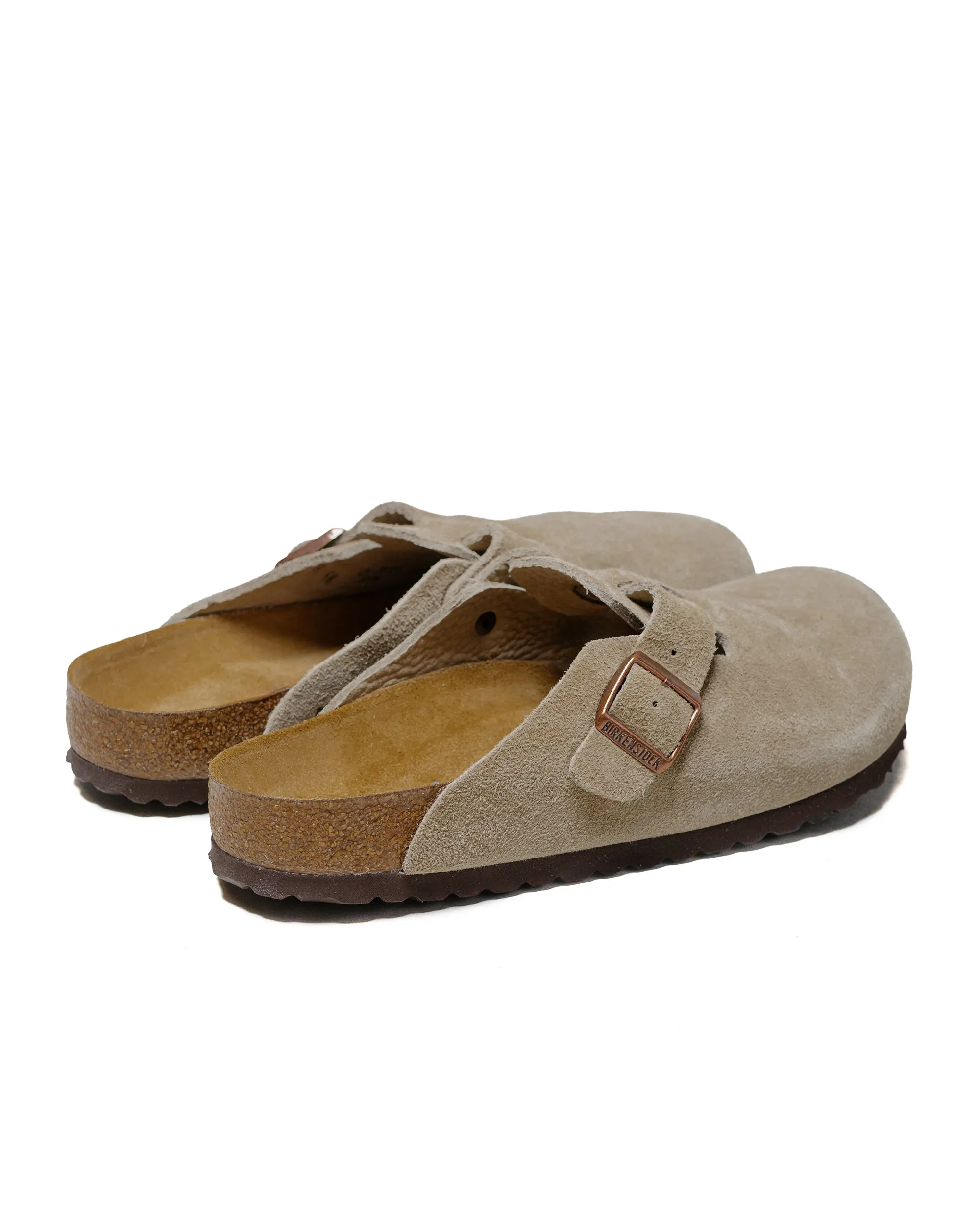 Birkenstock Boston Taupe Suede Breathable Sole