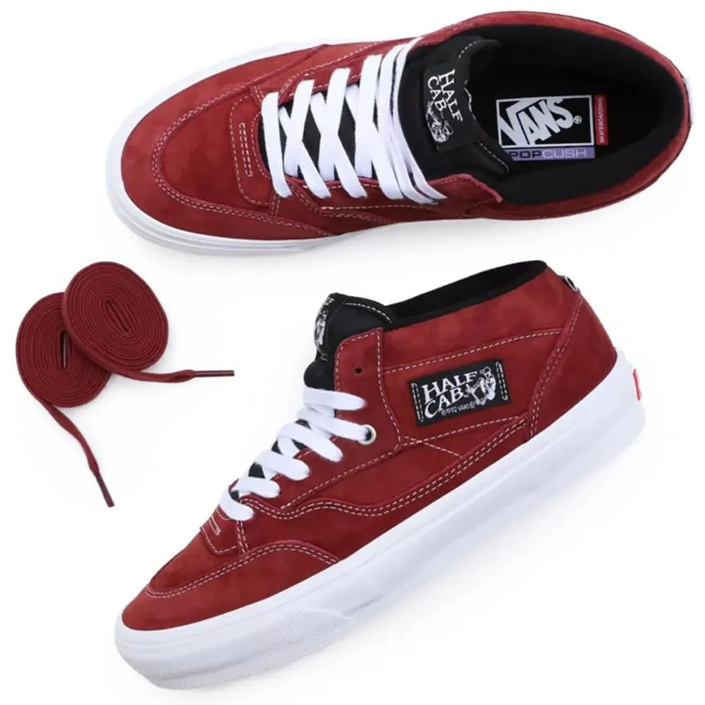 Classic Comfort Strong Sole Vans Skate Half Cab '92 Pig Suede - Brick