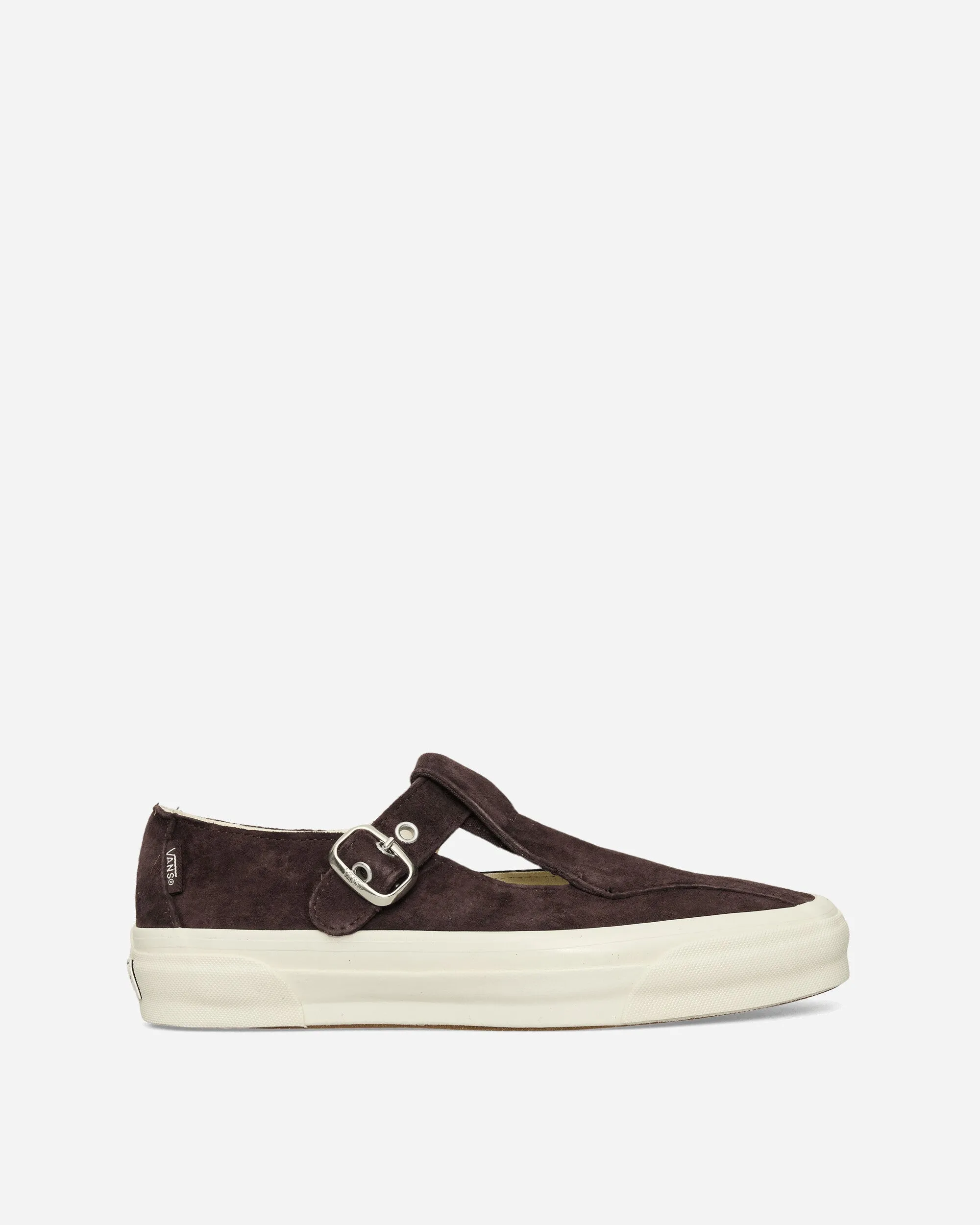 Foam Footbed Premium Mary Jane Suede Sneakers Chocolate Plum