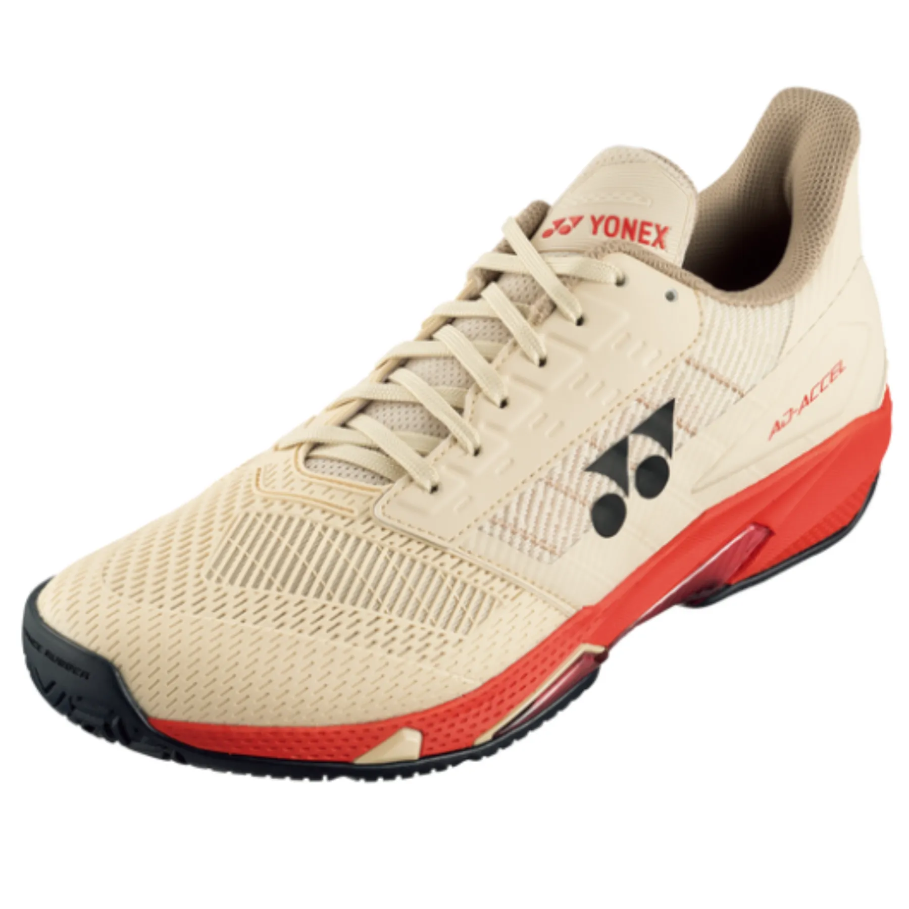 Yonex 2025 AD-ACCEL Mens All Court Tennis Shoes - Sand Beige Comfort Design