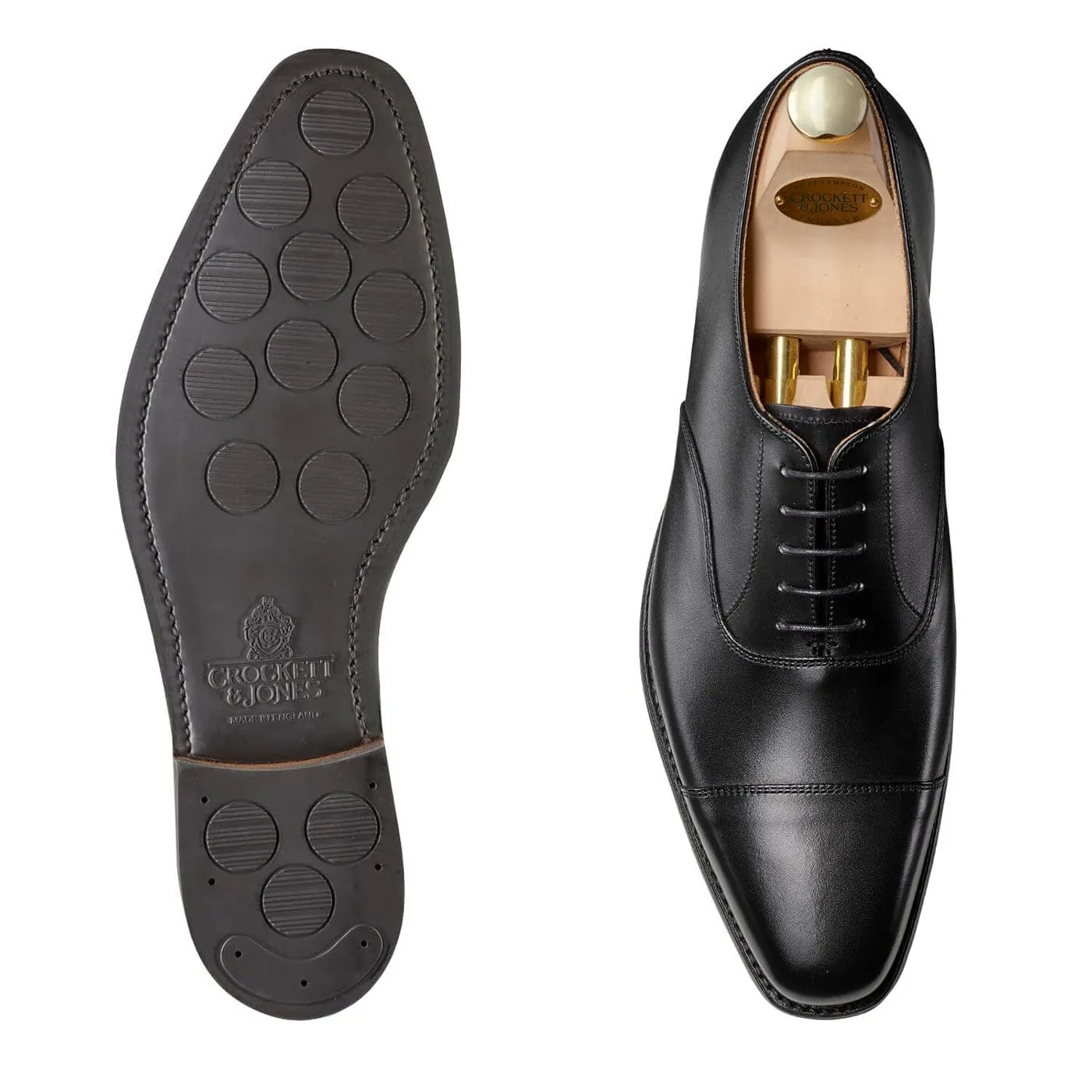 Hallam Black Calf (City Sole) Chic Slip