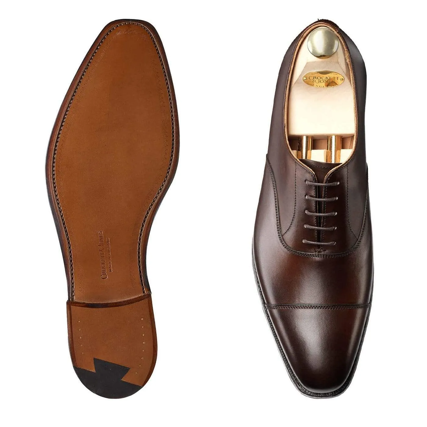 Formal Business Oxfords Hallam Dark Brown Burnished Calf