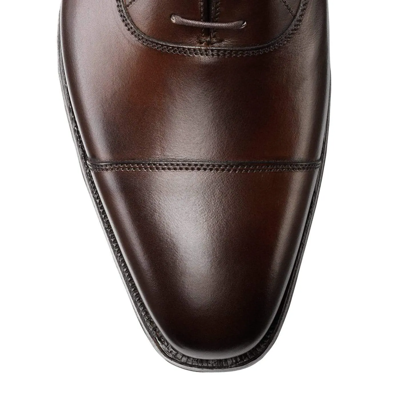 Hallam Dark Brown Burnished Calf Leather Step Style